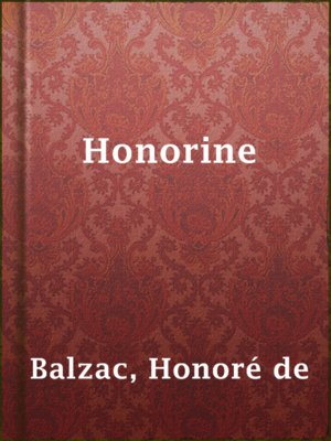 cover image of Honorine
